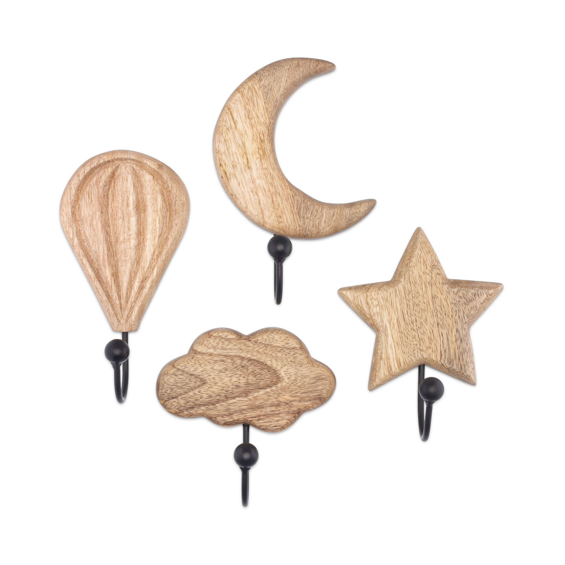 Crane Baby Skye Wooden Motif Hooks.