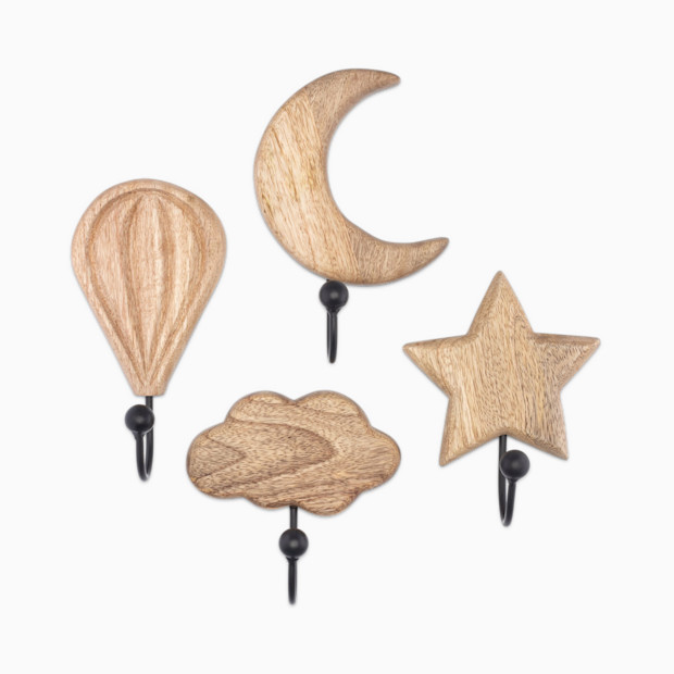 Crane Baby Skye Wooden Motif Hooks.