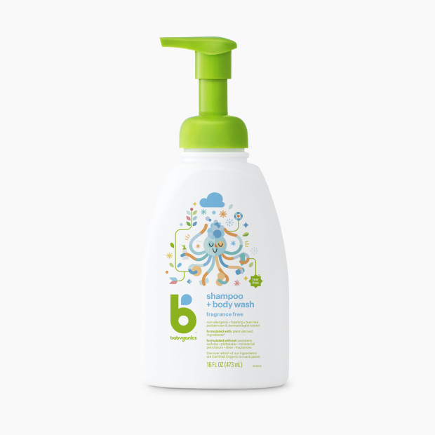 Babyganics Conditioning Shampoo + Body Wash - Fragrance Free, 16 oz.