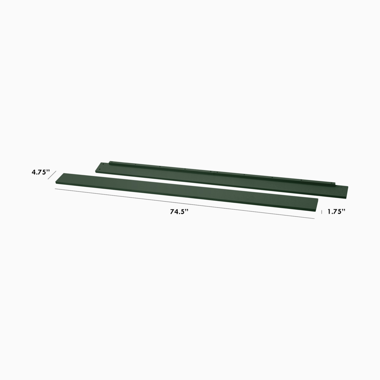 daVinci Twin/Full-Size Bed Conversion Kit (M5789) - Forest Green.