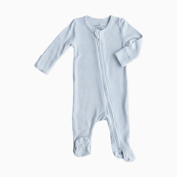 Caden Lane Bamboo Waffle Zipper Footie.