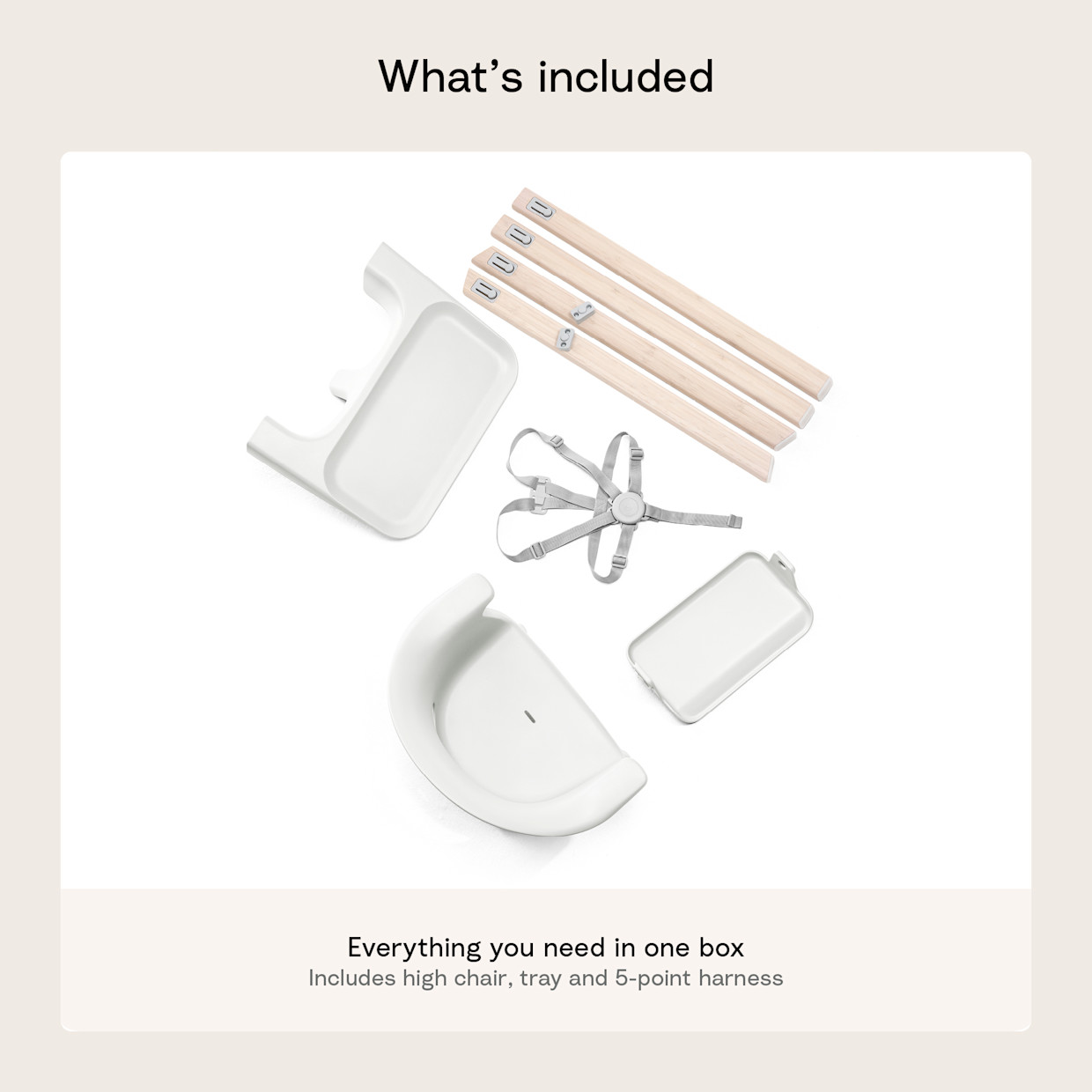 Stokke Clikk High Chair - White, Clikk High Chair.
