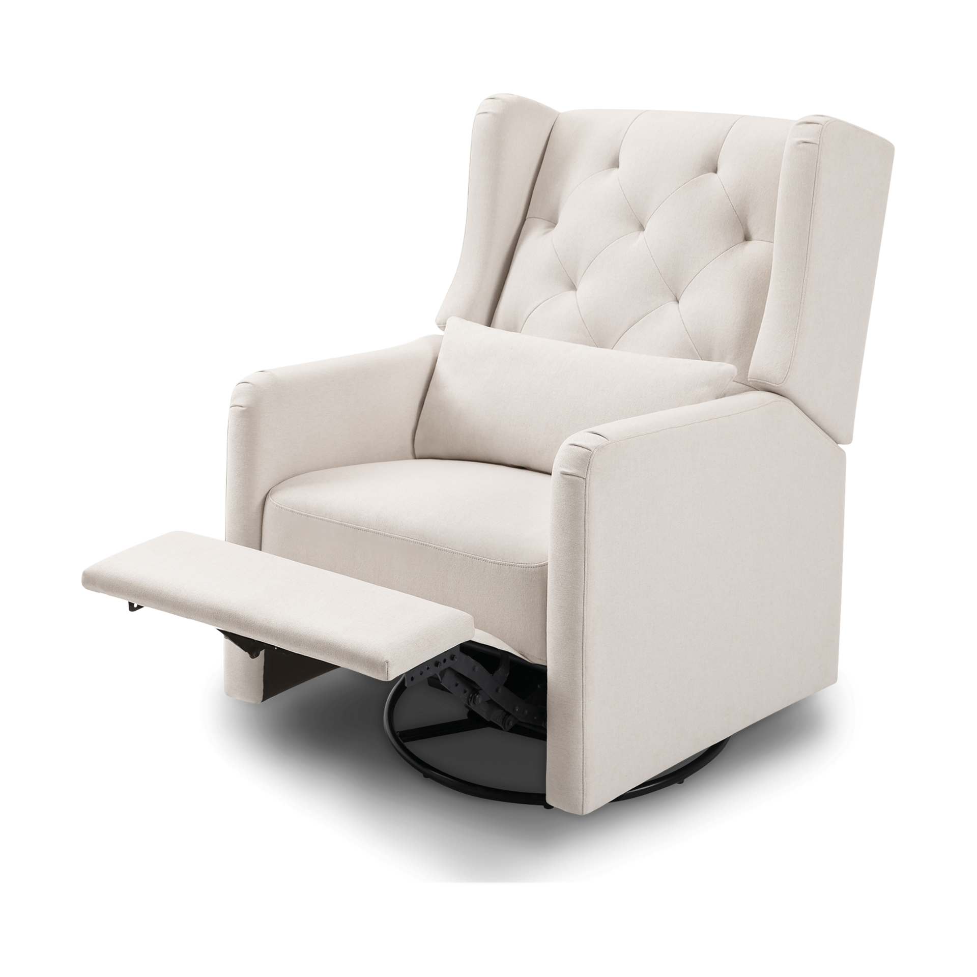 DaVinci Everly Recliner and Swivel Glider Performance Cream Eco Weave