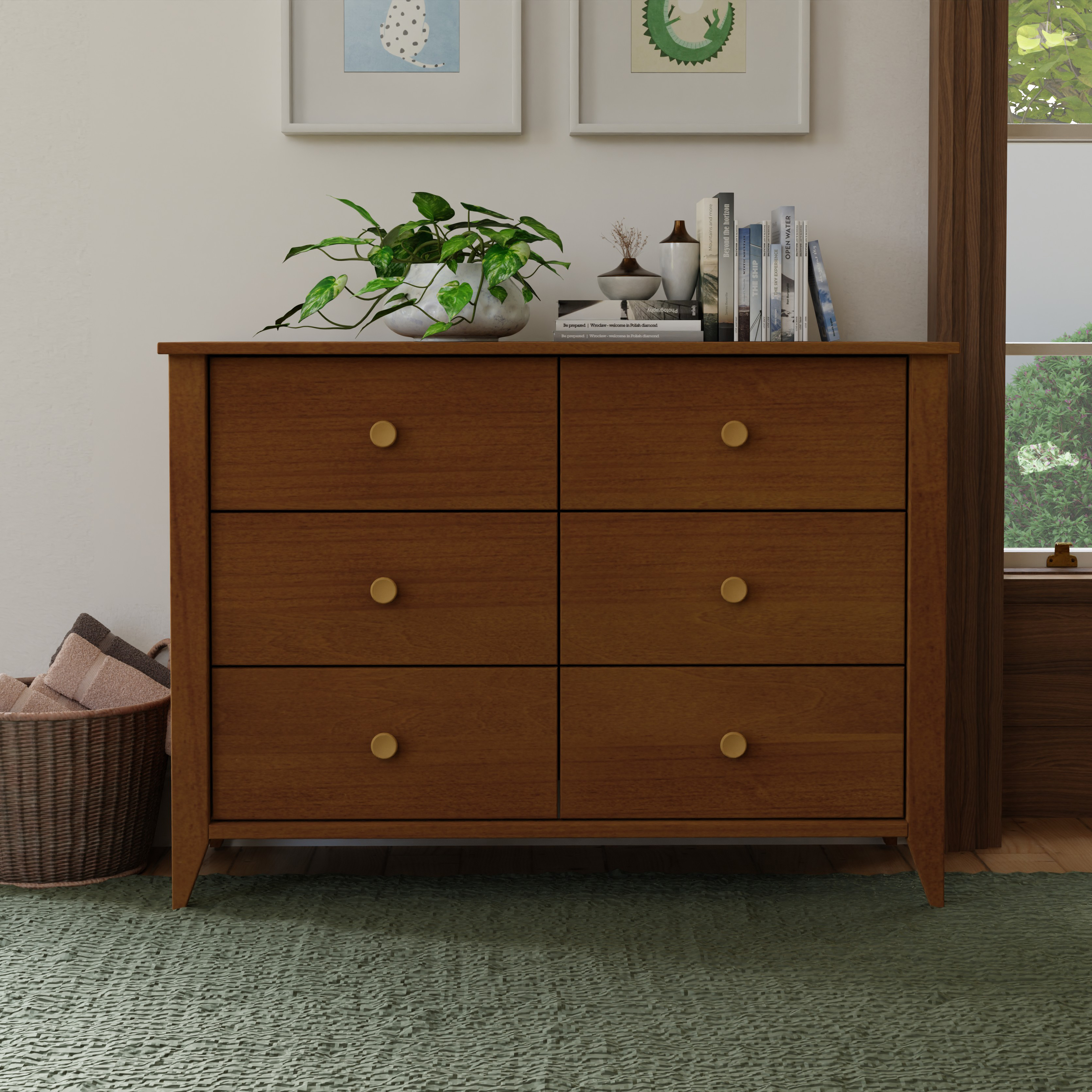 babyletto Sprout 6-Drawer Double Dresser.