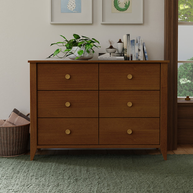 babyletto Sprout 6-Drawer Double Dresser.