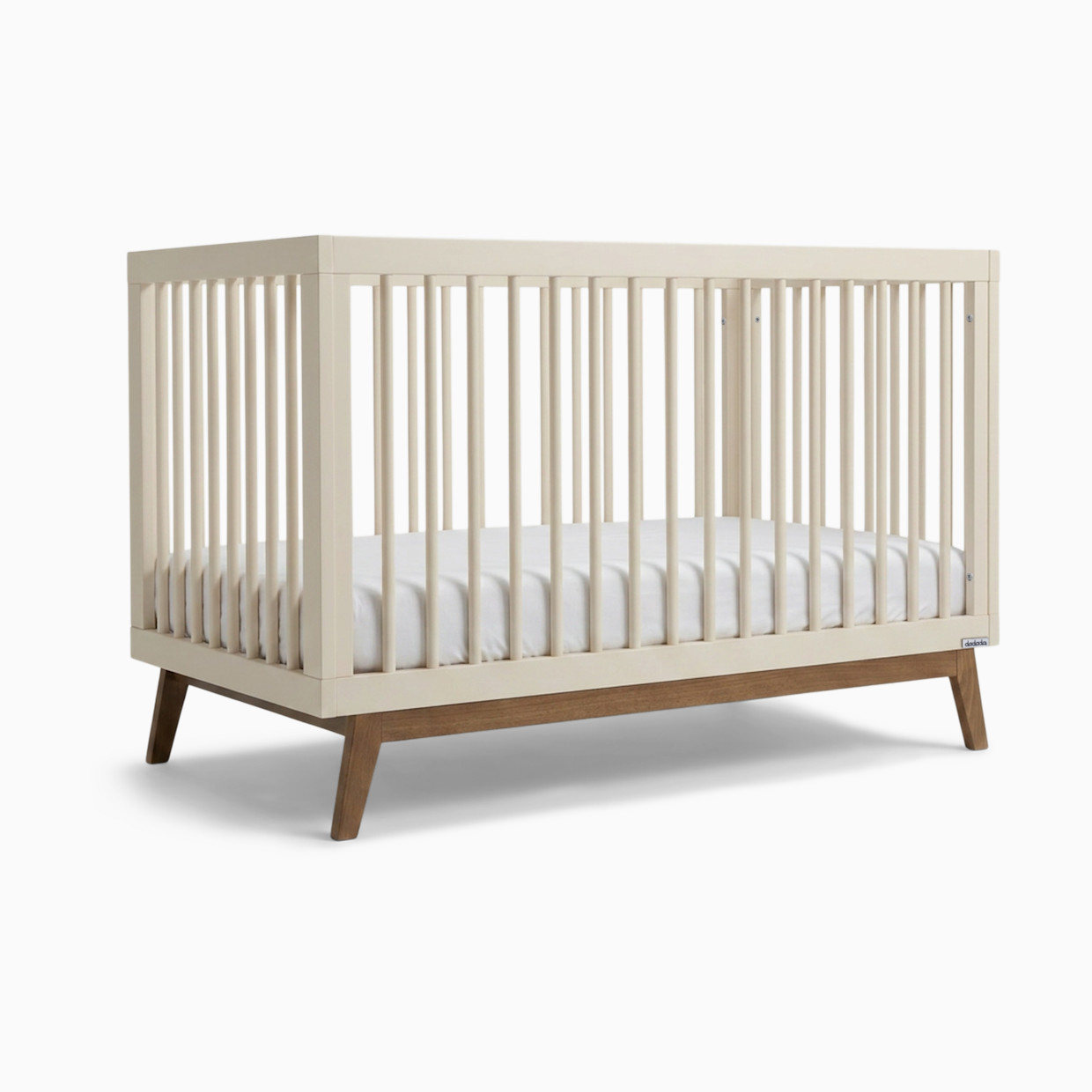 dadada Soho 3-in-1 Convertible Crib - Almond Milk/Walnut.