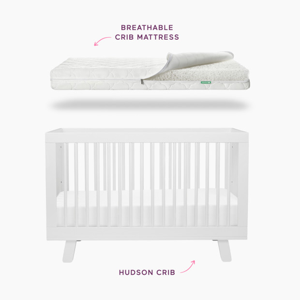 Babylist Babyletto Hudson Crib & Newton Baby Mattress Bundle.