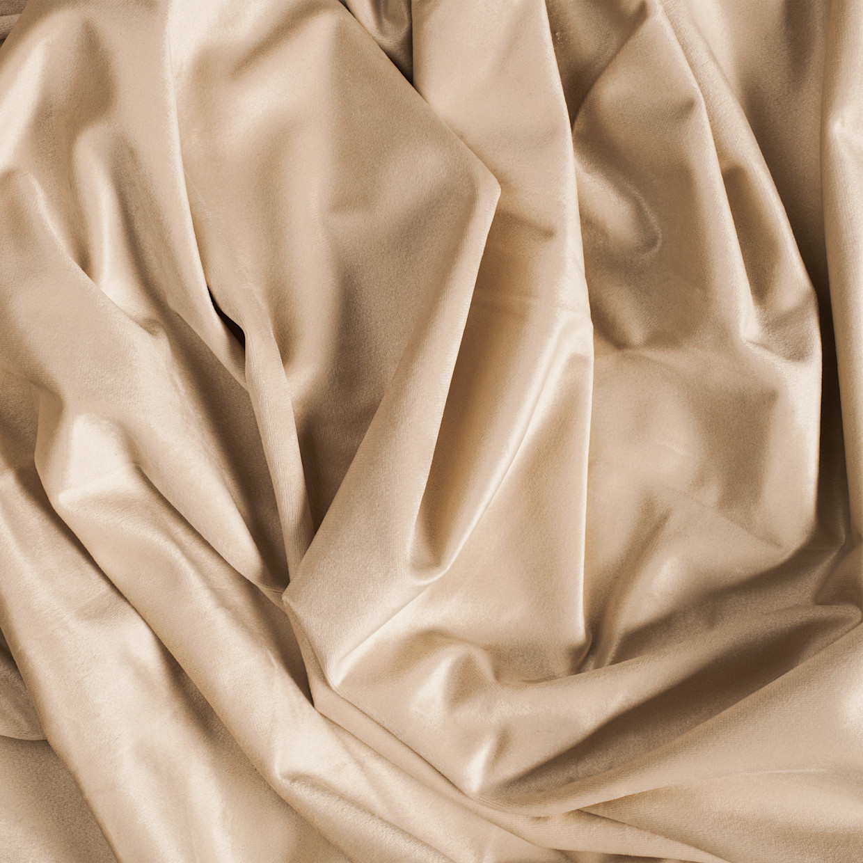 Ricardo Trading Premium Velvet Rod Pocket With Back Tabs Panel - Champagne, 50"W X 63"L, 1.