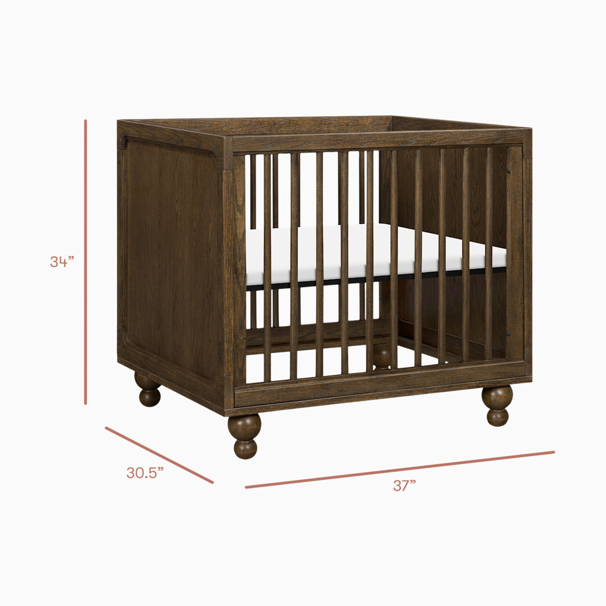 babyletto Astre All-Stages Midi Conversion Kit by Nate Berkus - Toffee.