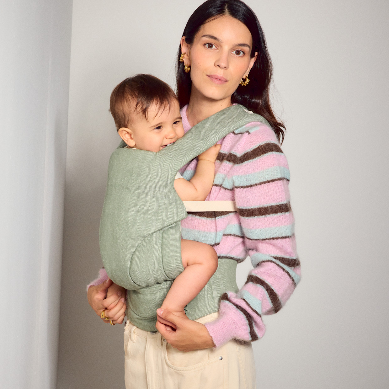 Tula Explore 3-in-1 Baby Carrier - Spruce, Linen.