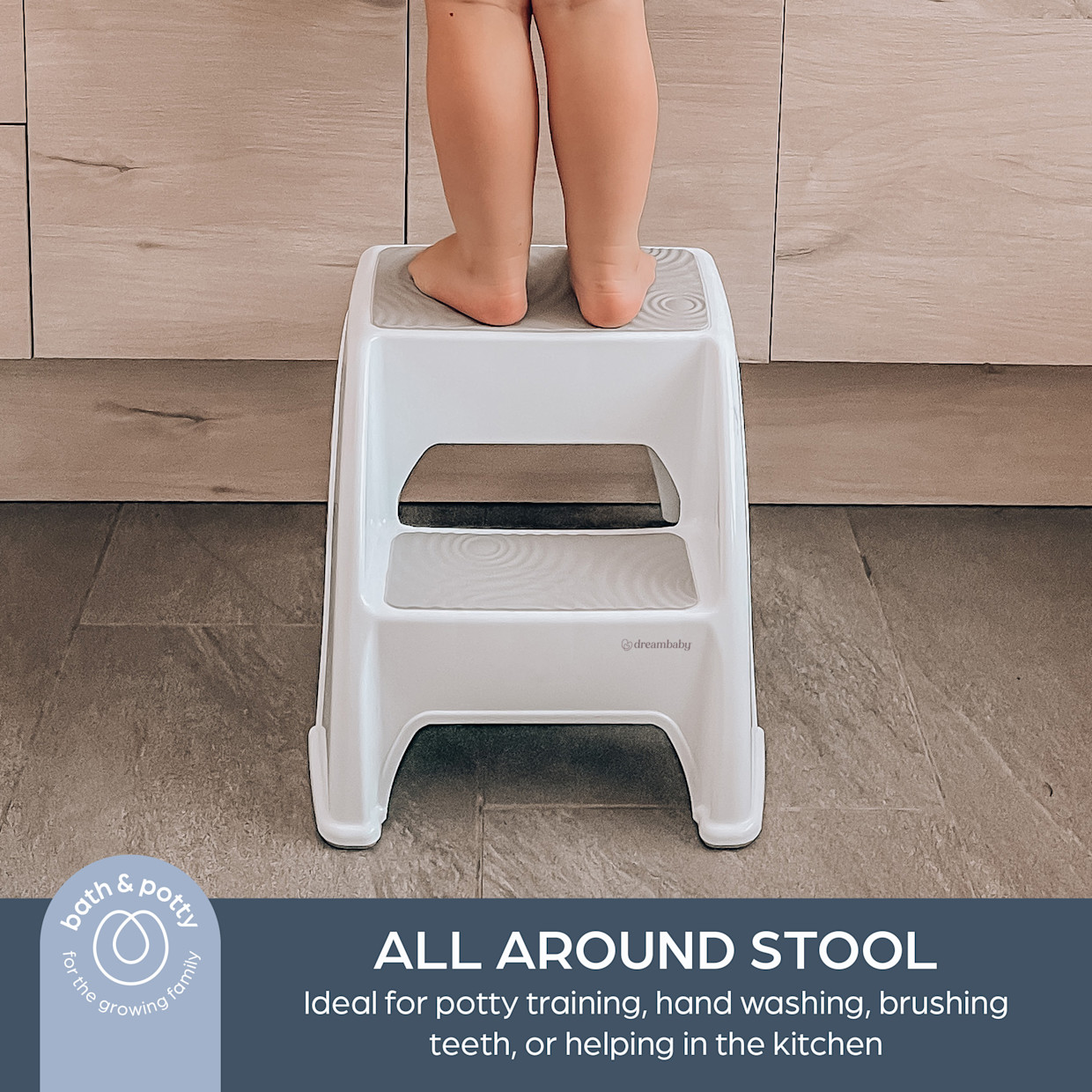 Dreambaby Toddler & Me 2-Step Stool, 2 Piece Set.