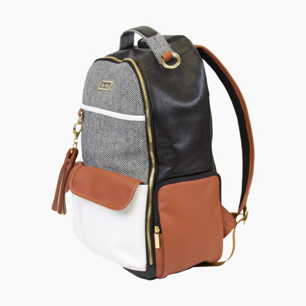 Itzy Ritzy Boss Diaper Bag Backpack - Coffee And Cream.