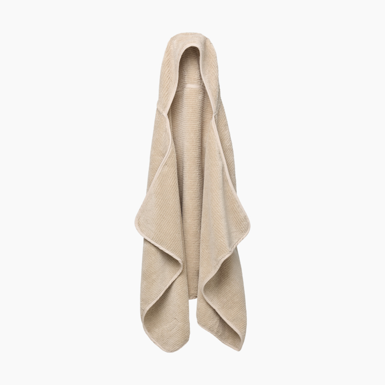 Lalo The Organic Ribbed Hooded Towel - Oatmeal.