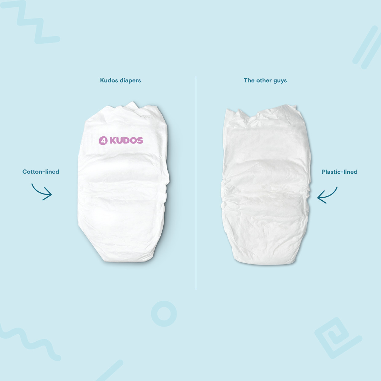 Kudos Diapers, Monthly Supply - Size 4, 162 Count.
