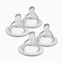 MAM Bottle Nipples Slow Flow Nipple Level 1, for Newborns and Older, SkinSoft Silicone Nipples for Baby Bottles, Fits All MAM Bottles, 4 Pack