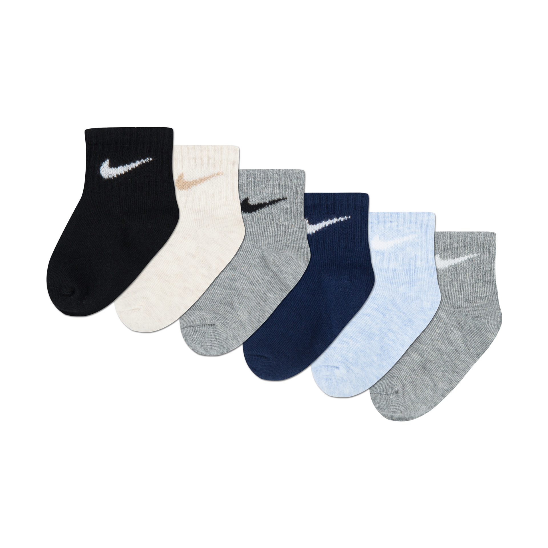 Nike Swoosh Ankle Socks (6 Pack).