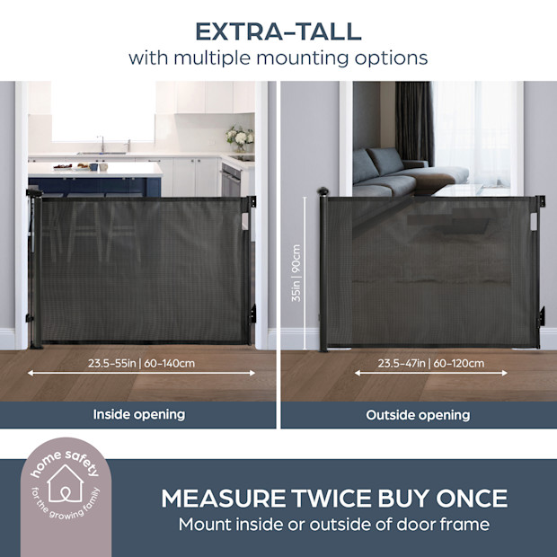 Dreambaby Glide 'N Hide Extra Tall Retractable Baby Gate.