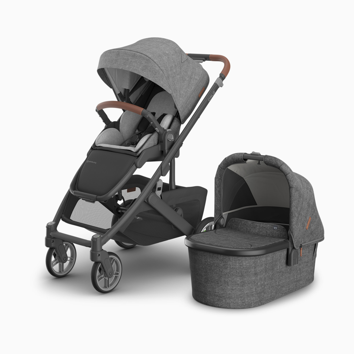 UPPAbaby Cruz V3 Stroller & Bassinet V3 Bundle - Greyson.