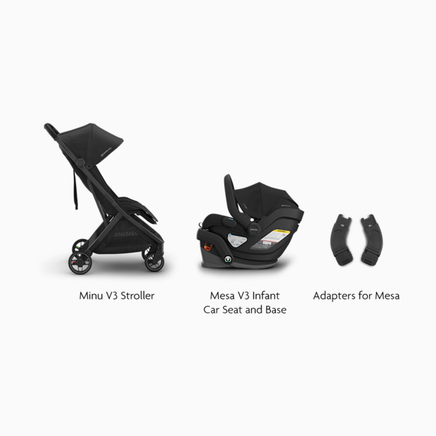UPPAbaby Minu V3 Stroller, Mesa V3 & Car Seat Adapters.
