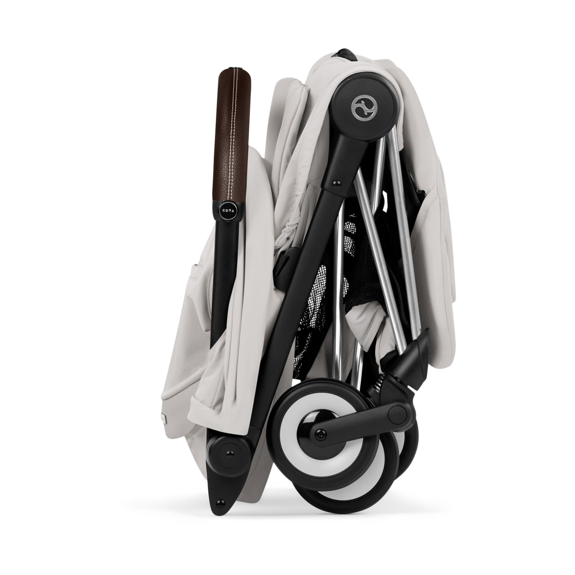 Cybex COYA Stroller - Style Collection - Chrome Frame/Sepia Black Lux Seat.