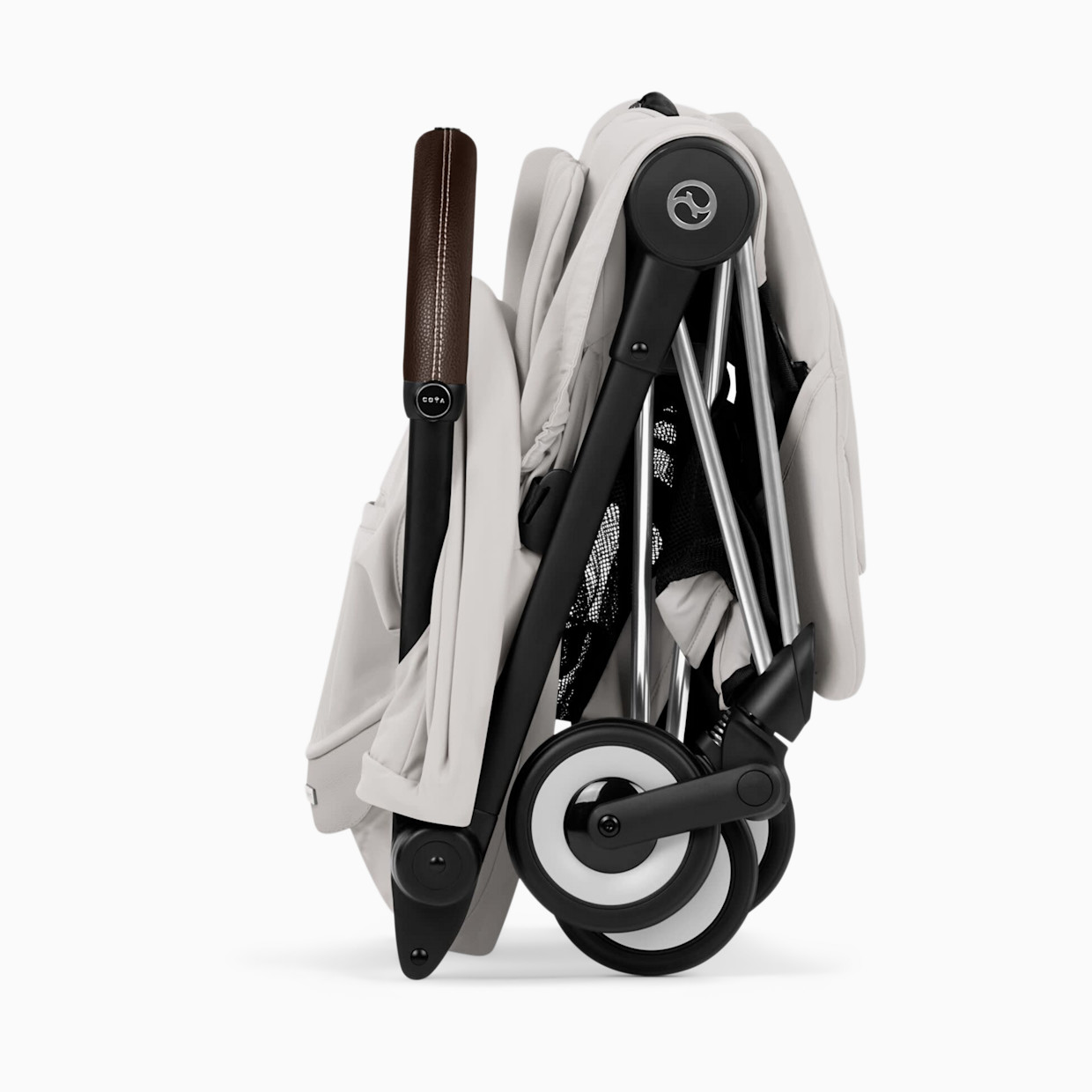 Cybex COYA Stroller - Style Collection - Chrome Frame/Sepia Black Lux Seat.