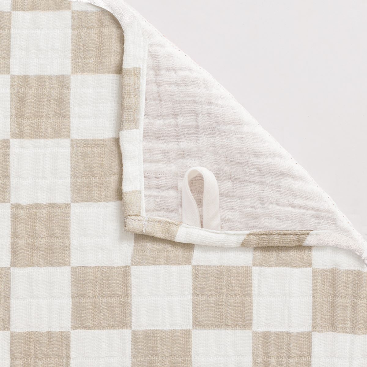 Itzy Ritzy Breastfeeding Boss  Taupe Stripe - Taupe Checkerboard.