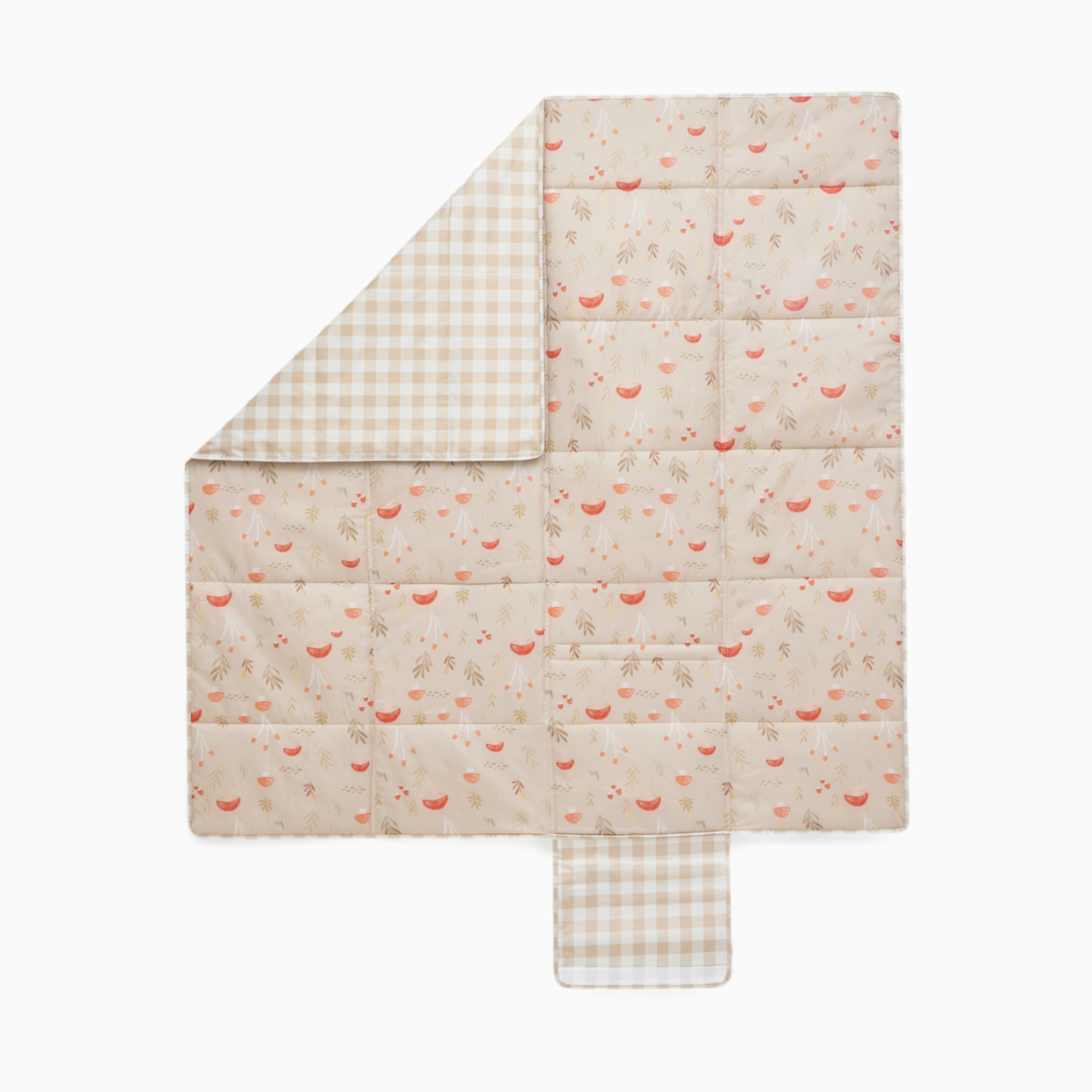 Tiny Kind Indoor/Outdoor Portable Play Mat - Mushroom Check.