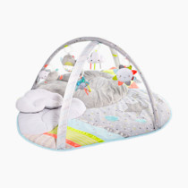 Skip Hop Tummy Time Mat, 3-in-1 Activity Baby Play Gym, Age 0+, Silver Lining Cloud, Grey