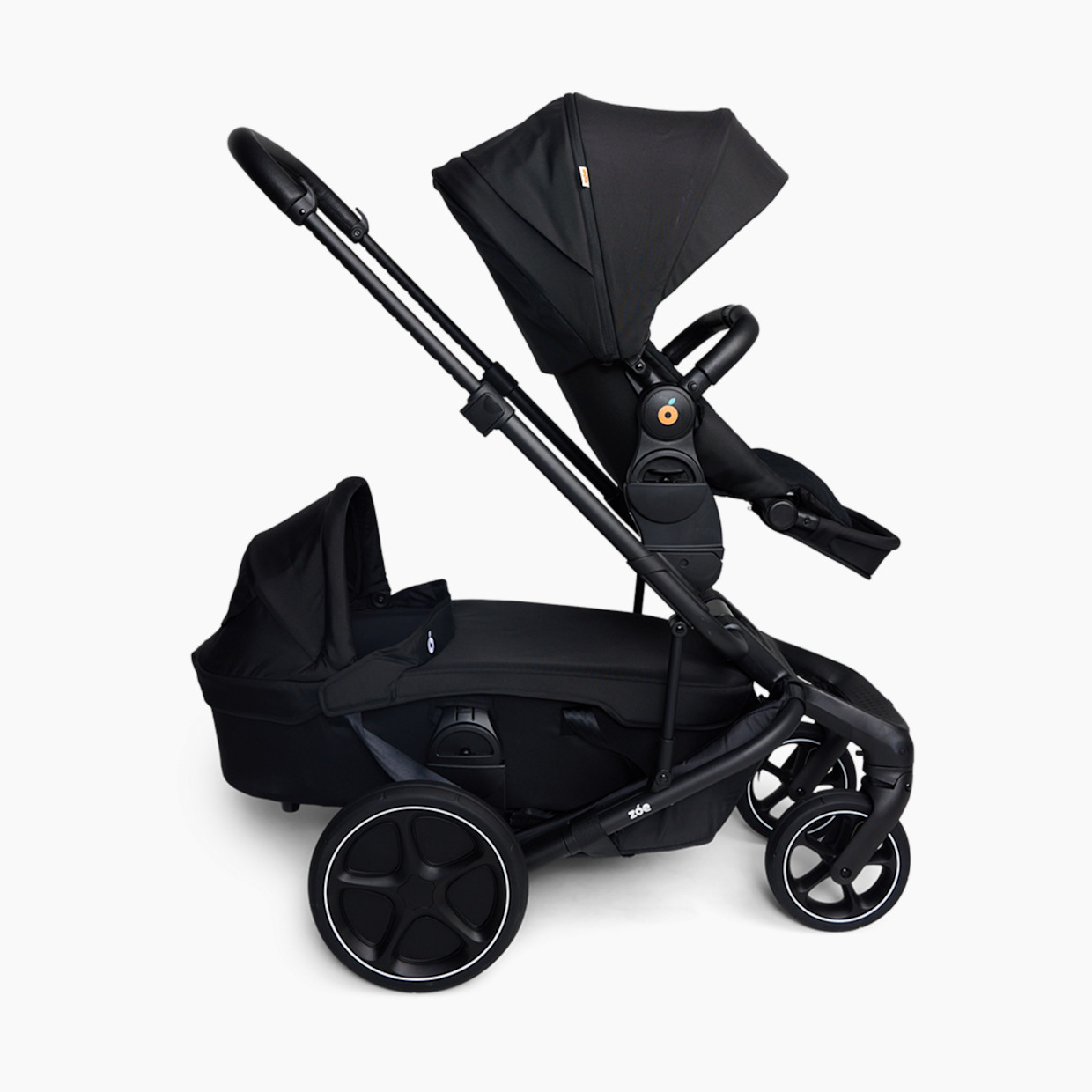 Zoe Journey Duo Bassinet - Black.