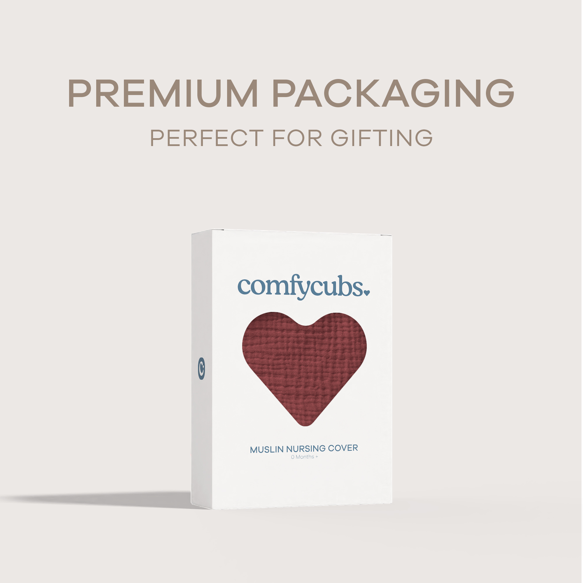 Comfy Cubs Muslin Nursing Cover with Adjustable Neck Strap - Wine, 1.