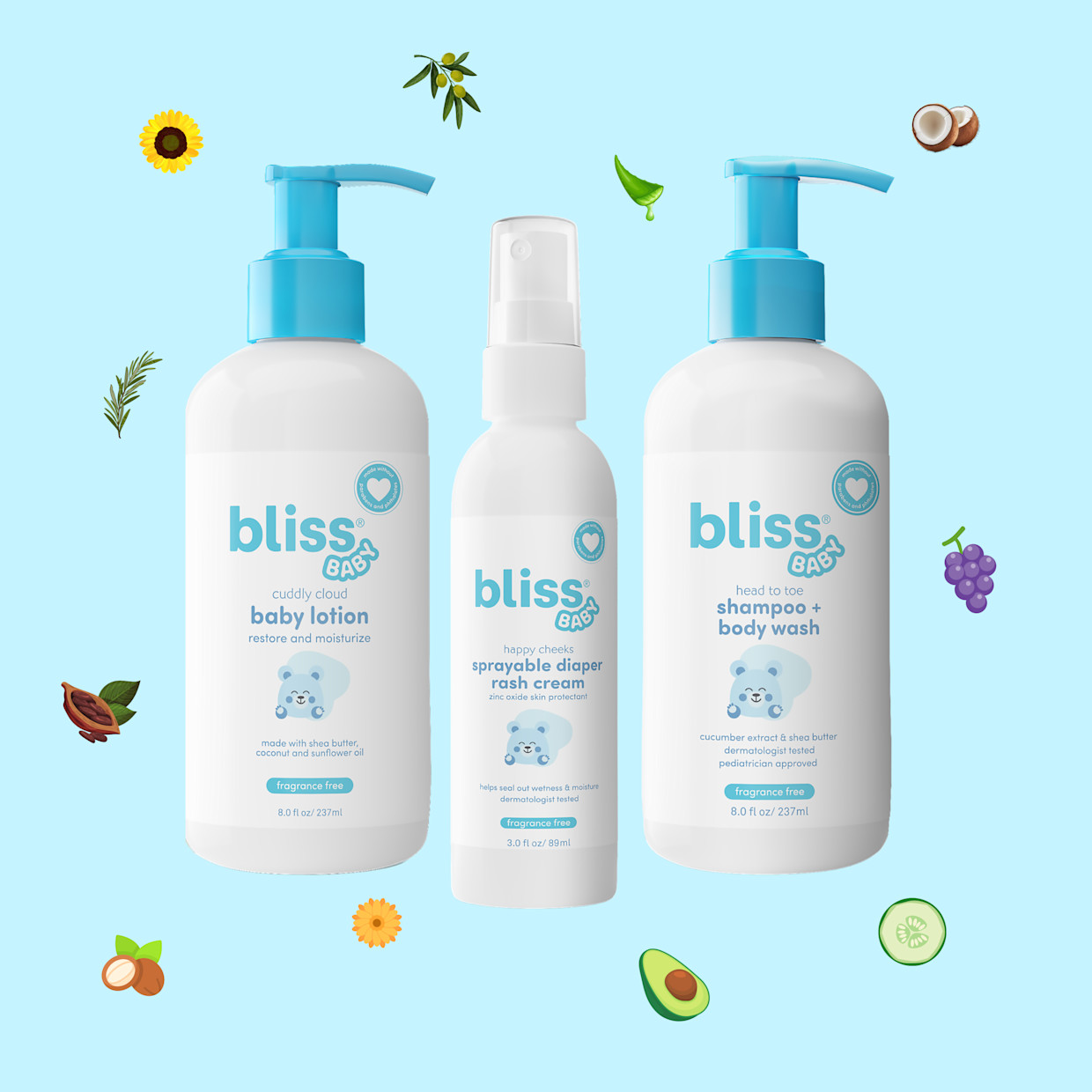 Bliss Baby Baby Care Essentials Gift Set.