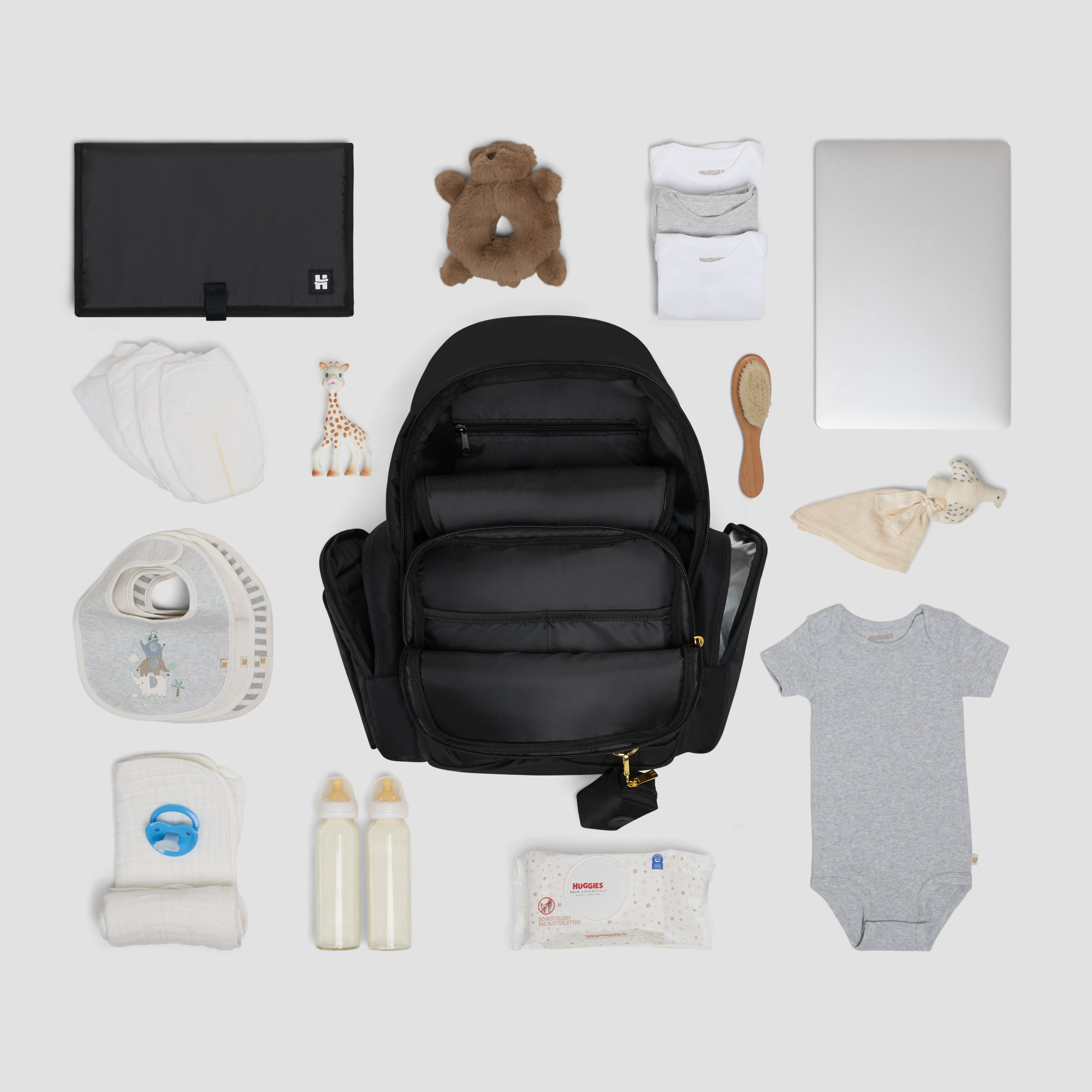 Huggies Sunshine Pack Diaper Bag - Black.