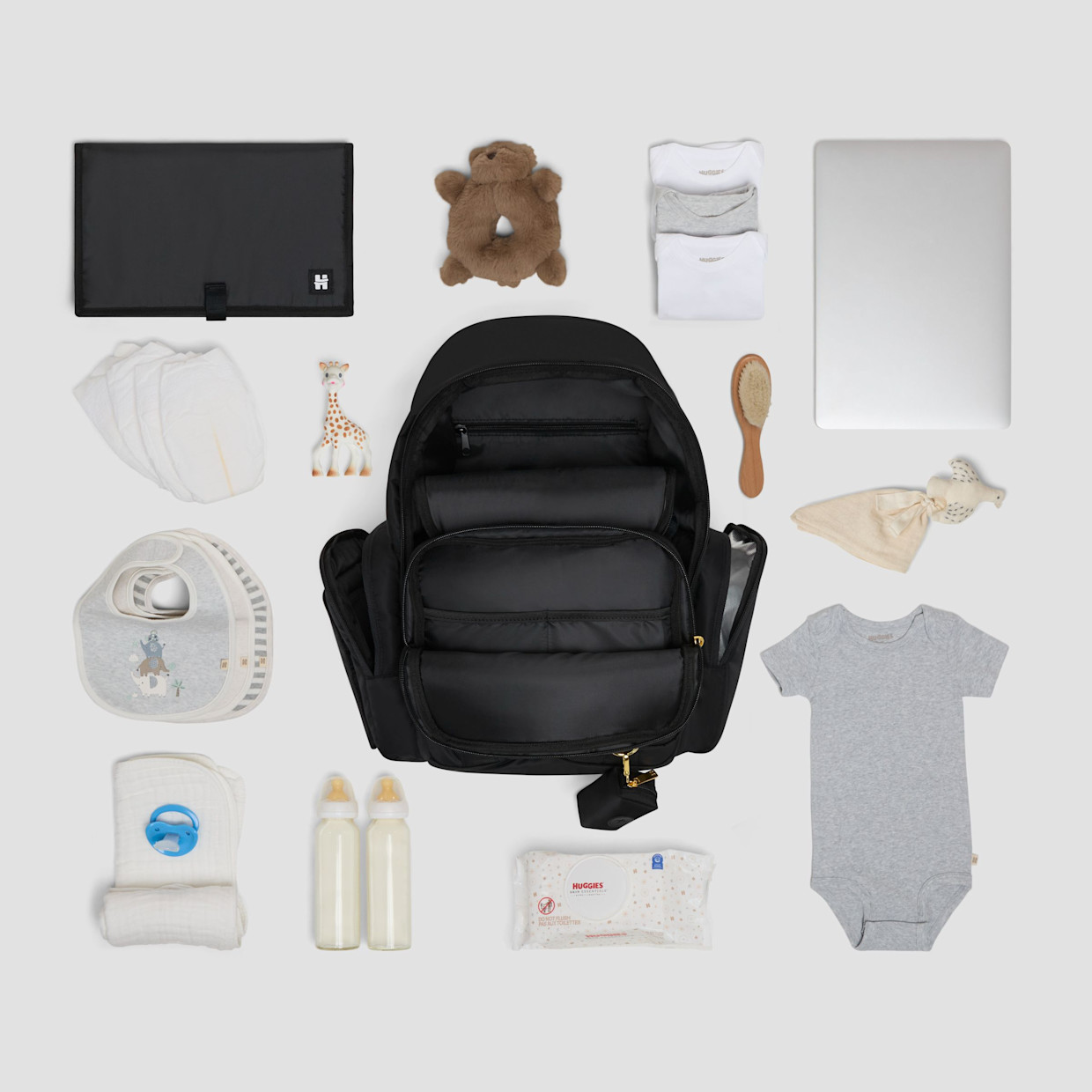 Huggies Sunshine Pack Diaper Bag - Black.