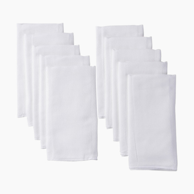 Gerber Prefold Birdseye Cloth Diapers - White, Os.