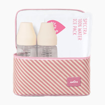 Spectra - Cooler Bag Storage Kit for Breast Milk - Pink (Ice Pack and 2 Wide Neck Bottles)