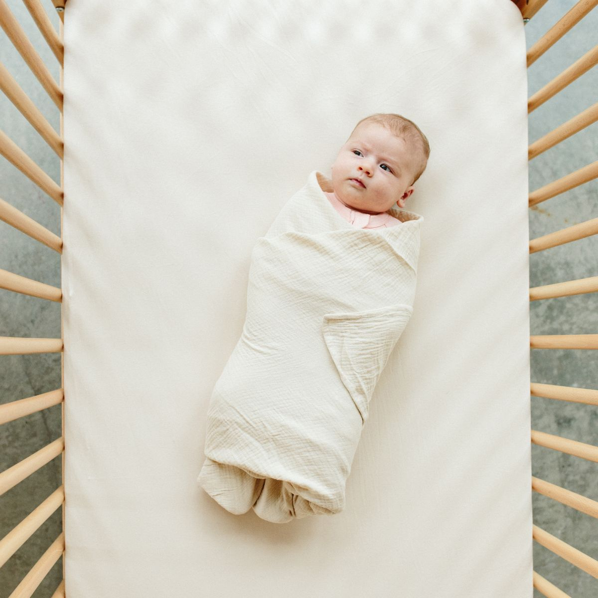 Goumi Kids x Babylist Fitted Crib Sheet Oat, O/S Babylist Shop