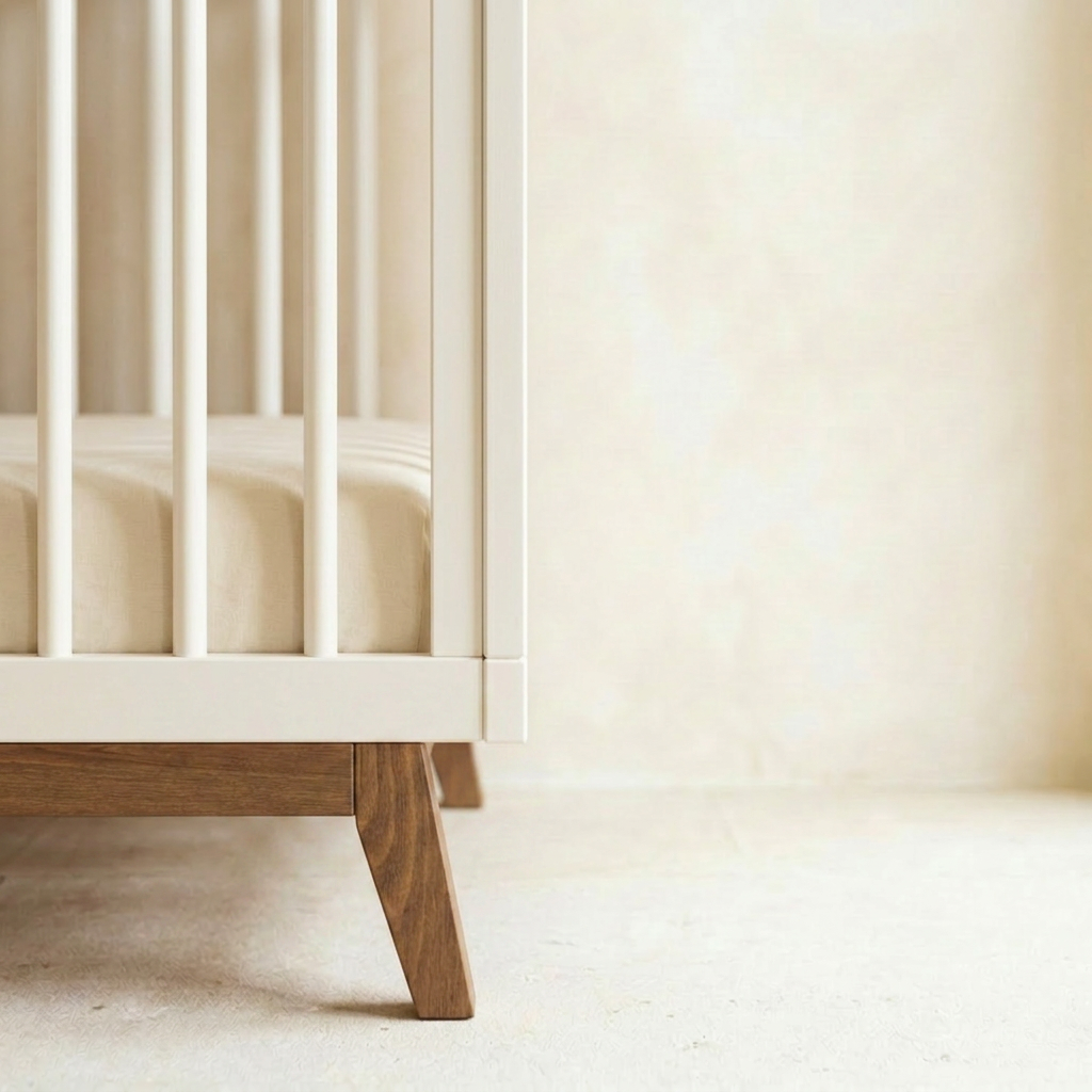 dadada Soho 3-in-1 Convertible Crib - Almond Milk/Walnut.