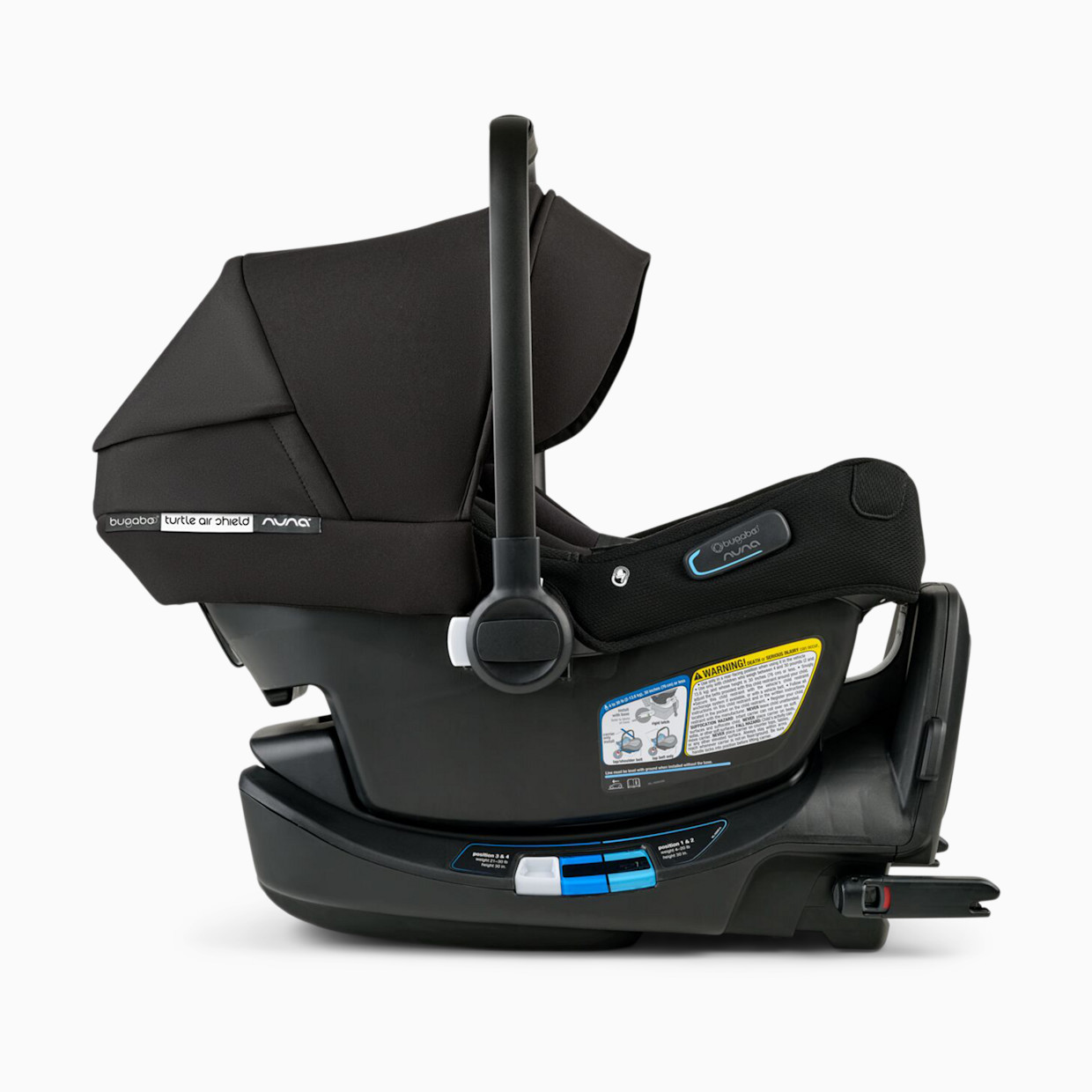 Bugaboo Turtle Air Shield by Nuna Car Seat + Recline Base.