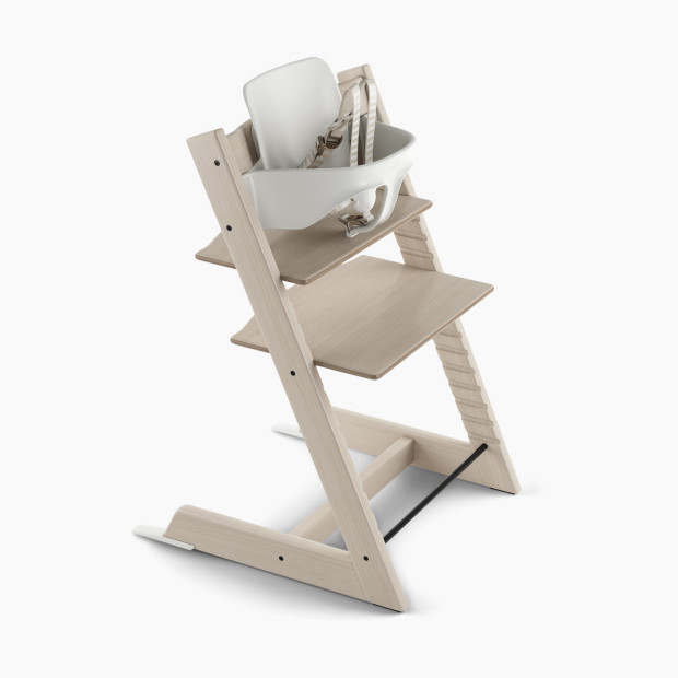 Stokke Tripp Trapp High Chair + Tray Bundle - Whitewash/White.