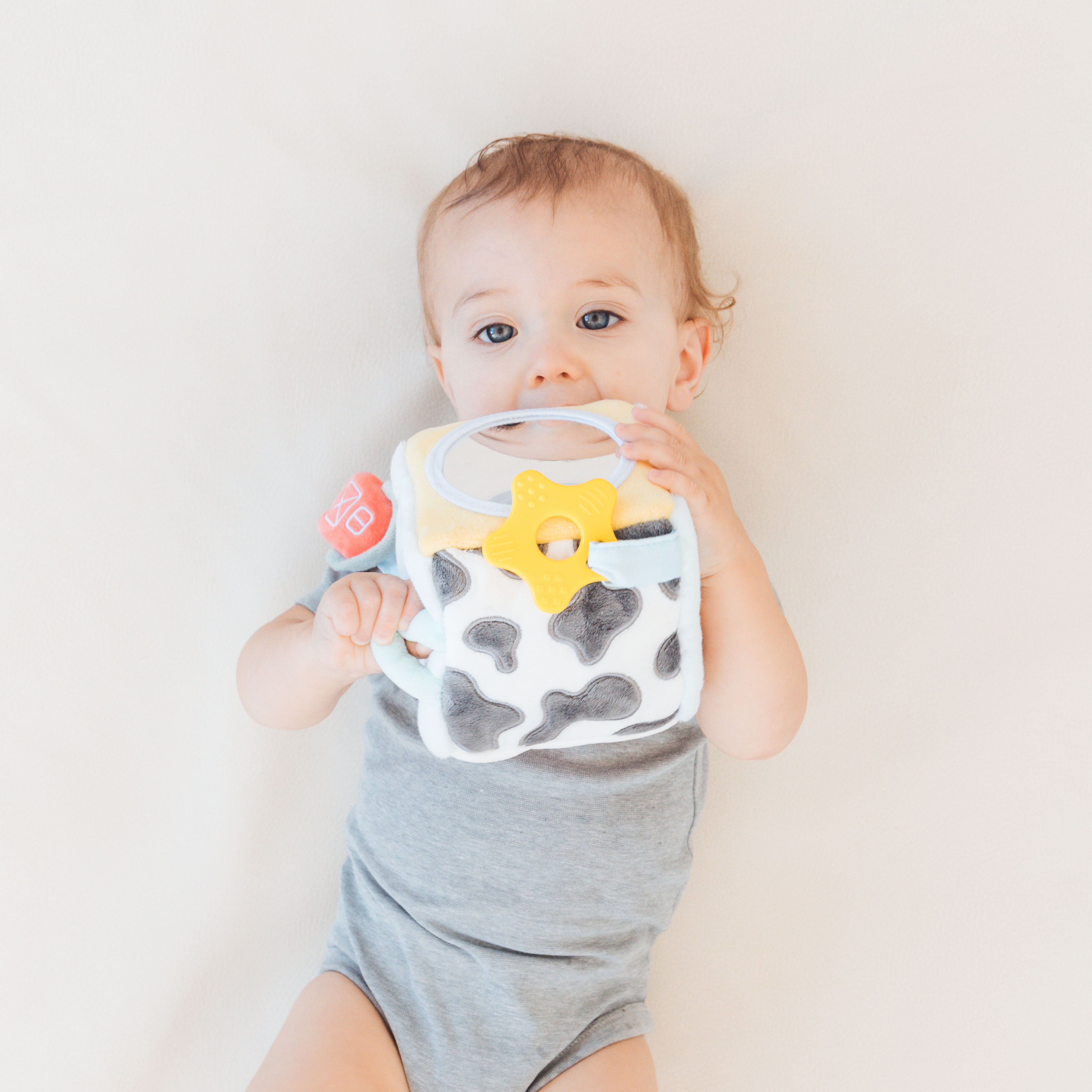 Pearhead Barn Sensory Cube Toy.