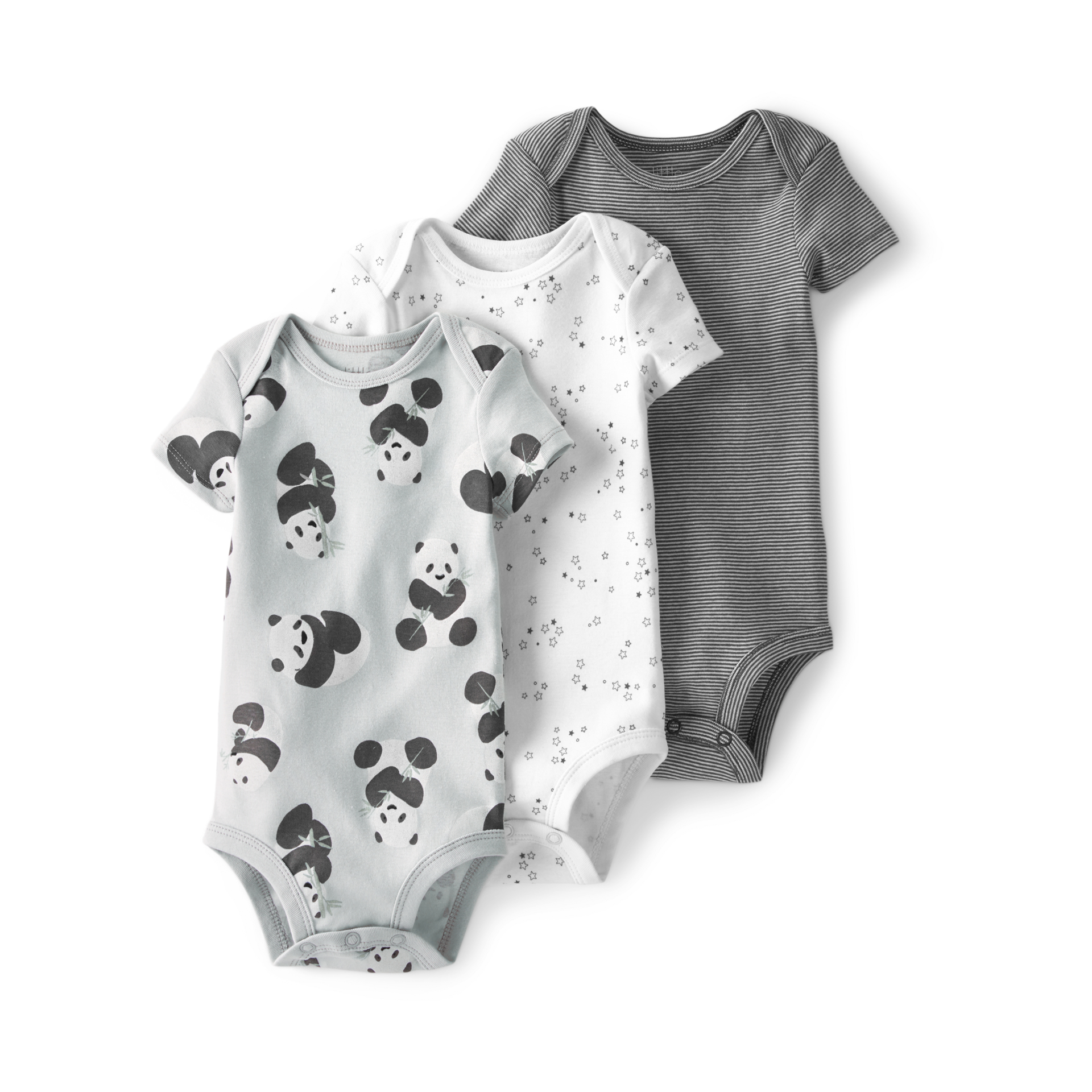 little planet by carter's unisex-baby 3-pack Short Sleeve Bodysuits Made With Organic Cotton