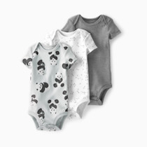 little planet by carter's unisex-baby 3-pack Short Sleeve Bodysuits Made With Organic Cotton