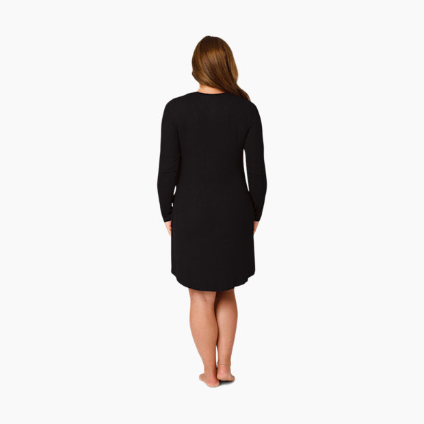 Kindred Bravely Riley Ribbed Bamboo Viscose Maternity & Nursing Nightgown.