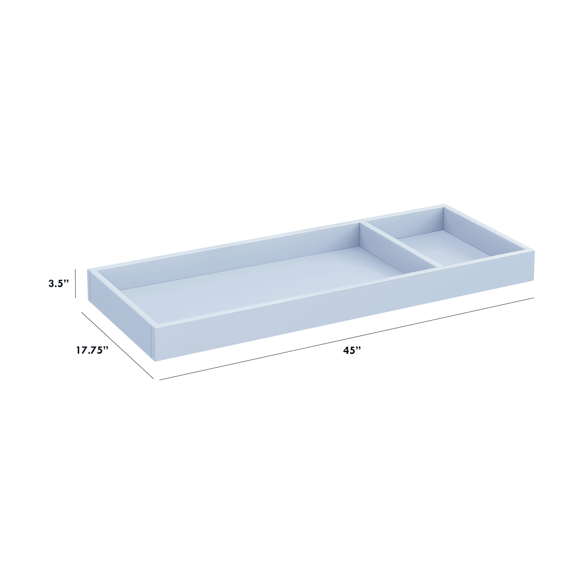 daVinci Universal Wide Removable Changing Tray - Powder Blue.