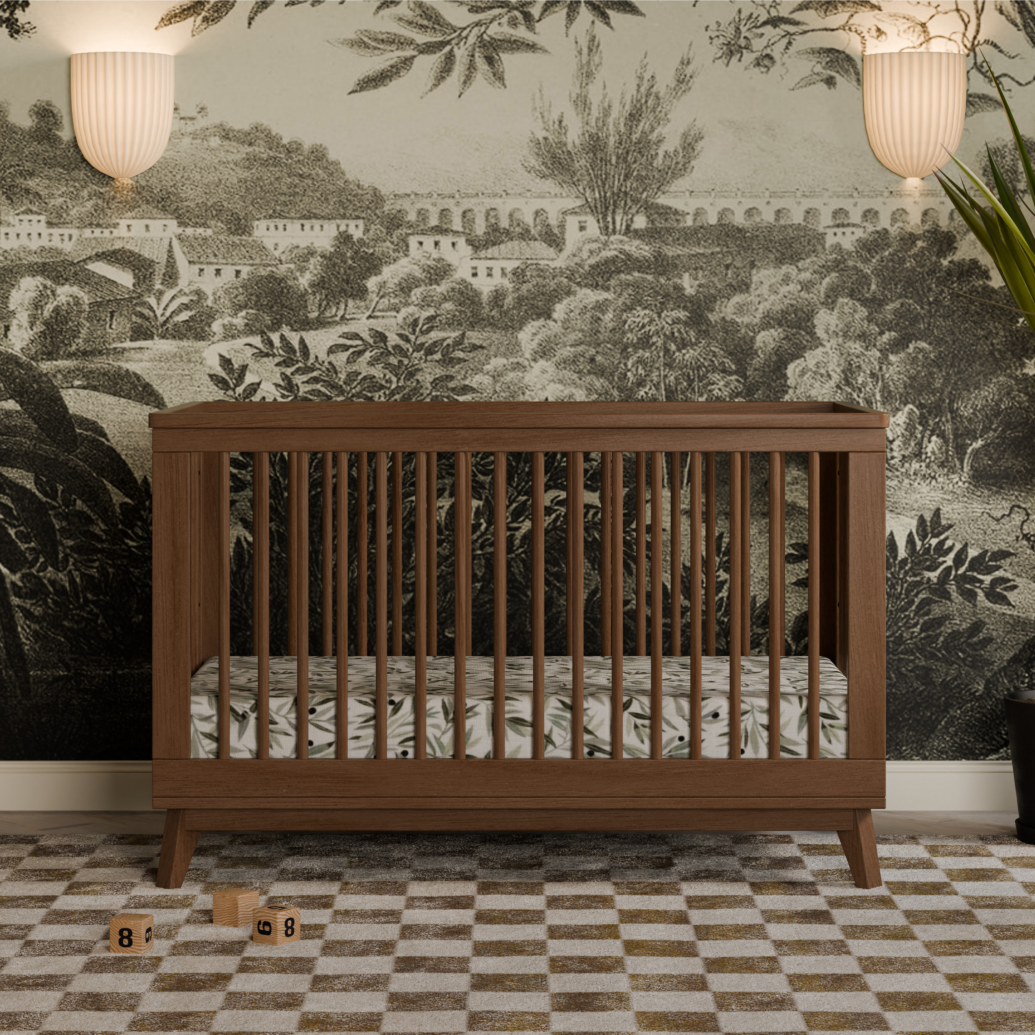 babyletto Scoot 3-in-1 Convertible Crib with Toddler Bed Conversion Kit.