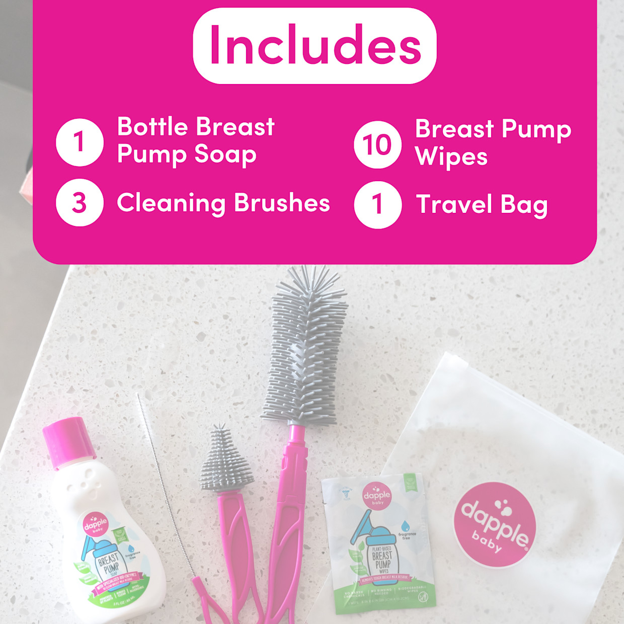 Dapple Breast Pump Cleaning Kit.