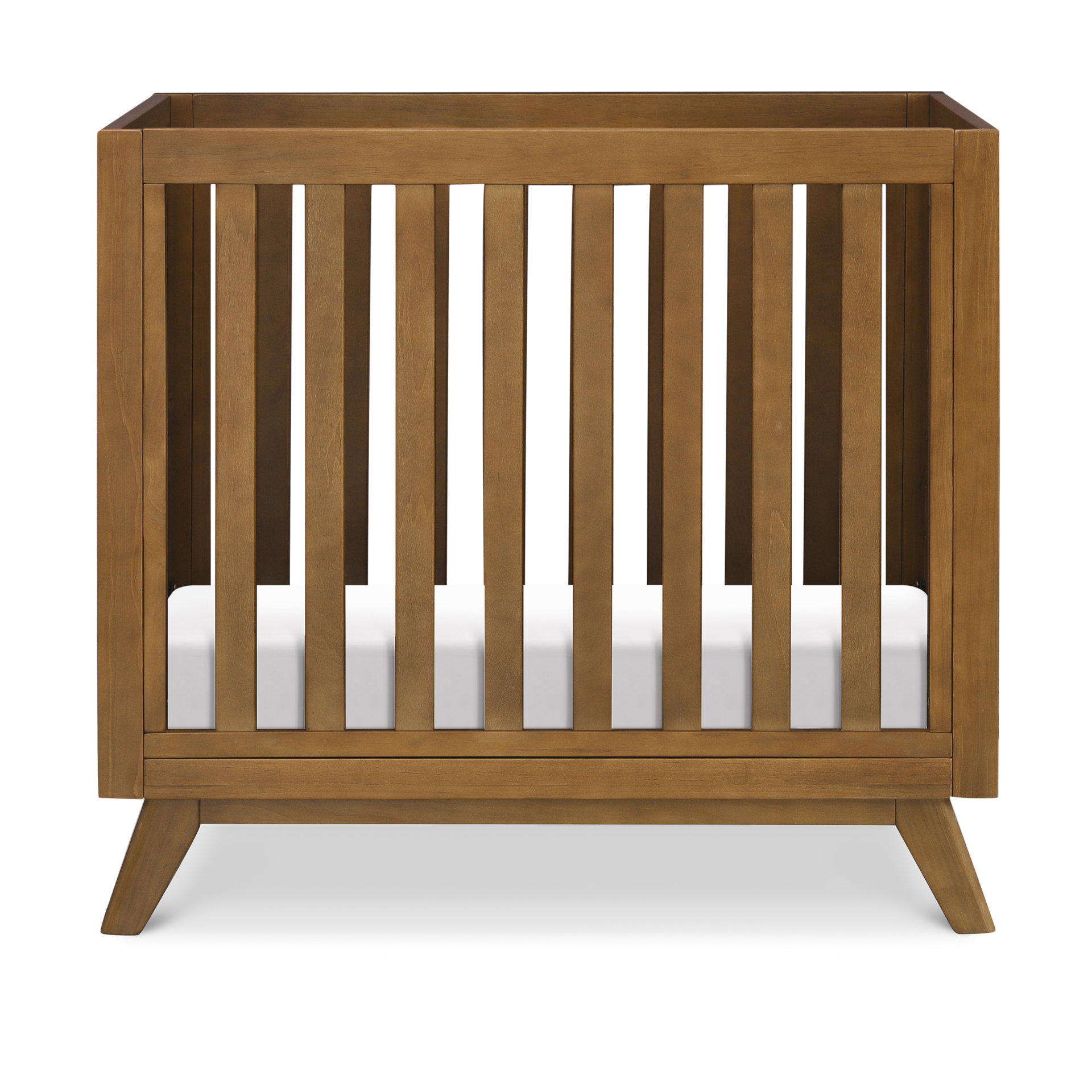 daVinci Otto 3-in-1 Convertible Mini Crib with 4" Mattress - Walnut.