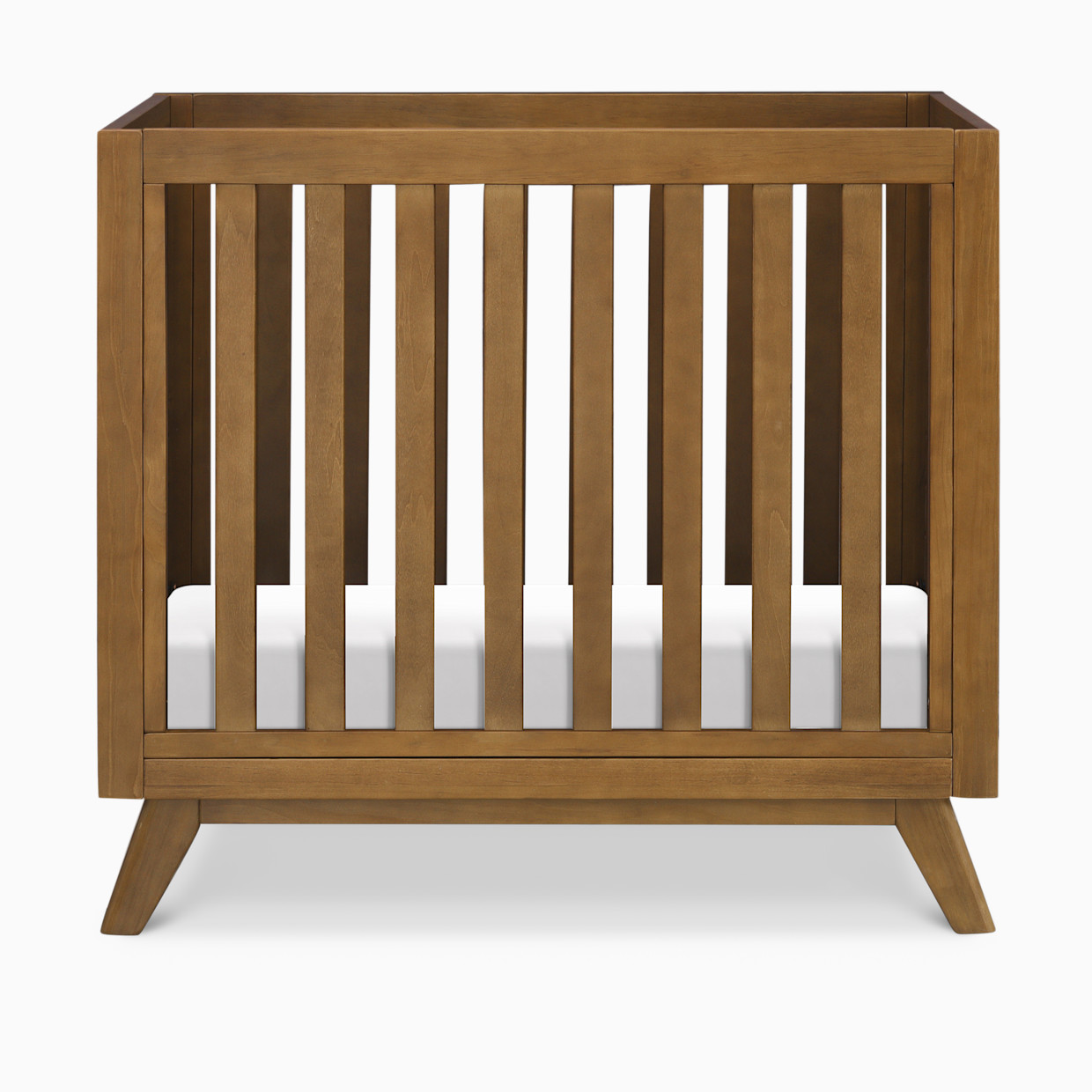 daVinci Otto 3-in-1 Convertible Mini Crib with 4" Mattress - Walnut.