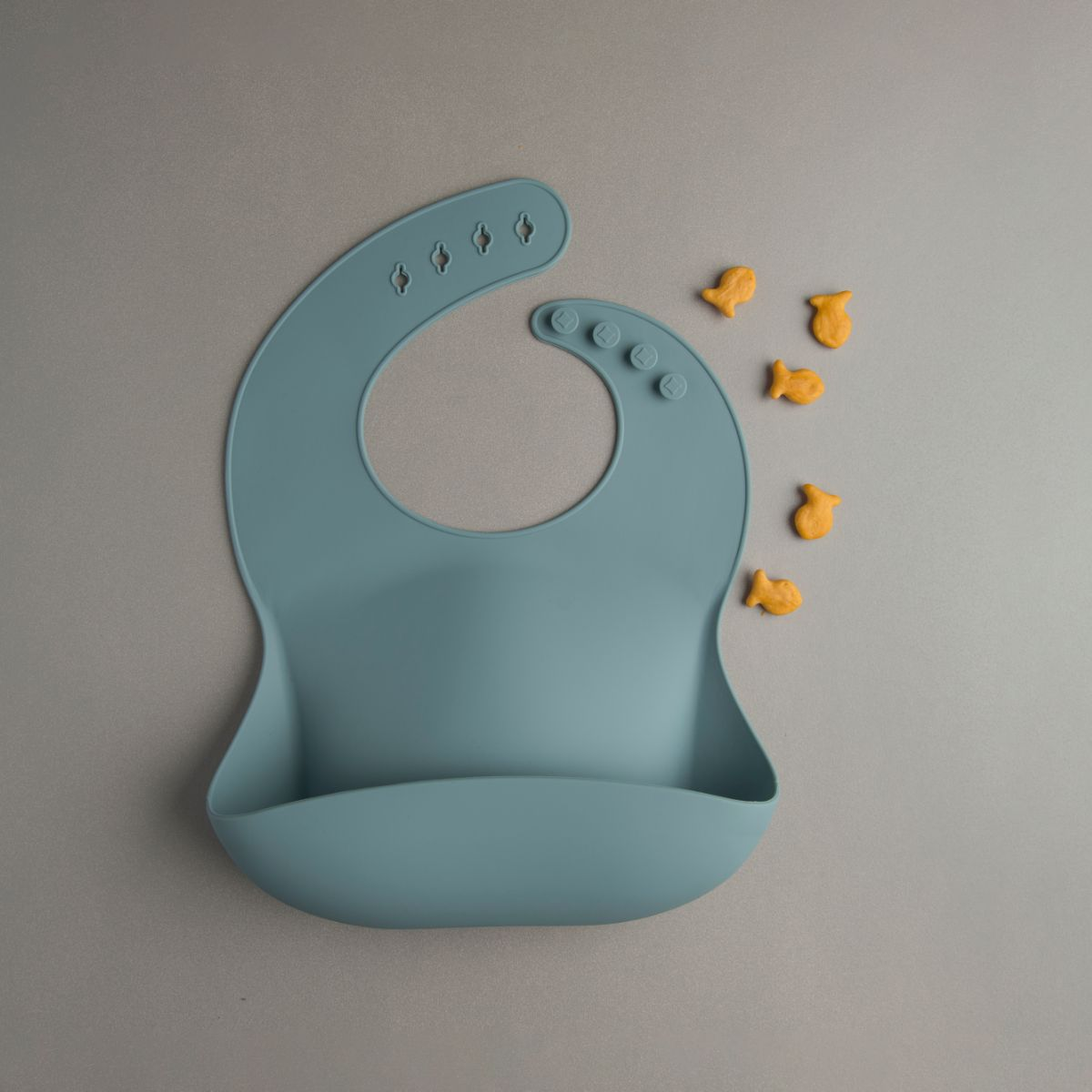 Loulou Lollipop Silicone Bib - Slate, 1.
