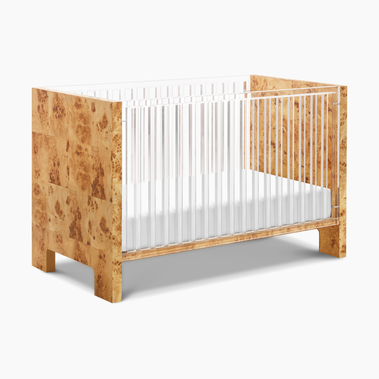 Nursery Works Altair Crib - Clear Acrylic With Burl.